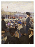 Courses de chevaux reproduction procédé giclée par Edouard Zawiski