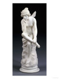 An Italian White Marble Figure of a Winged Nymph, Late 19th Century Giclee Print by G. Pugi