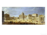 Piazza S. Pietro, Rome Giclée-Druck von Vanvitelli (Gaspar van Wittel) 