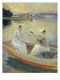 Summer Evening, Borga Harbour, 1889 Lámina giclée por Albert Edelfelt Summer Evening, Borga Harbour, 1889 Lámina giclée por Albert Edelfelt