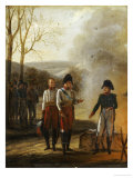 The Meeting of Napoleon and Francois II, Emperor of Austria, with the Prince of Lichtenstein Giclee Print by Pierre Paul Prud'hon