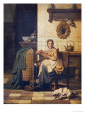 A Playful Cat, 1882 Giclee Print by Charles Josef Grips