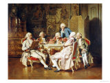 An Intriguing Idea, Dated 1883 Giclee Print by Johann Hamza