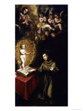 Saint Anthony of Padua and the Infant Christ Giclee Print by Vincente Carducho