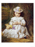 Primroses and Bluebells Giclee Print by Samuel Sidley