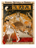 Le Reve, 1891 Lámina giclée por Théophile Alexandre Steinlen Le Reve, 1891 Lámina giclée por Théophile Alexandre Steinlen