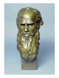 Bronze Head of Leo Tolstoy Giclee Print