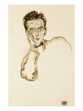 A Portrait of the Art Dealer Paul Wengraf, 1917 Giclee-vedos tekijänä Egon Schiele A Portrait of the Art Dealer Paul Wengraf, 1917 Giclee-vedos tekijänä Egon Schiele