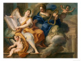 Urania and Erato Giclee Print by Sebastiano Conca