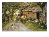 Friendly Gossips, 1889 Giclee Print by Fritz Thaulow