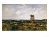 An Extensive Landscape with Figures by a Windmill Giclee Print by Frederick Walters Watts An Extensive Landscape with Figures by a Windmill Giclee Print by Frederick Walters Watts