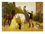 Home from Riding reproduction procédé giclée par Otto Bache