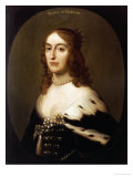 Portrait of Elizabeth, Queen of Bohemia (1596-1662) Giclée-Druck von Gerrit Van Honthorst