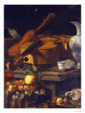 A Violin, a Cello, a Bow, a Sheet Giclée-tryk af Christoforo Munari