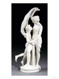 An Italian White Marble Group of Cupid and Psyche, Date 1877 Giclee Print by Pio Fedi