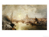 The Pool of London Giclee Print by Franz Richard Unterberger