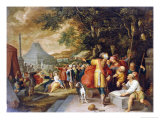 La construction de la Tour de Babel reproduction procédé giclée par Frans Francken the Younger
