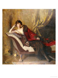Portrait of Countess Michael Karolyi Reclining, Full Length, on a Divan Giclee Print by John Quincy Adams