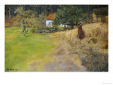 Haymaking, 1889 reproduction procédé giclée par Fritz Thaulow