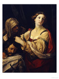 Judith avec la tête d'Holopherne reproduction procédé giclée par Elisabetta Sirani