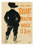 Aristide Bruant, 1893 Lámina giclée por Henri de Toulouse-Lautrec Aristide Bruant, 1893 Lámina giclée por Henri de Toulouse-Lautrec