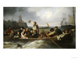 Emigration to America, 1860 Reproduction procédé giclée par Antonie Volkmar