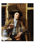 Haymaker Resting Outside a Farmhouse Giclee Print by Gerrit Zegelaar