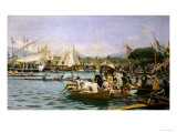 A Regatta, Geneva Giclee Print by Frederic Dufaux