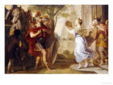 Jephthah Greeted by His Daughter Giclee Print by Erasmus Quellinus