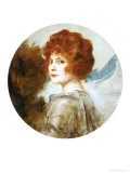 Portrait of a Young Lady, Bust Length, 1915 Impressão giclée por Friedrich August Von Kaulbach