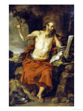 Saint Jerome in the Wilderness Reproduction procédé giclée par Pieter Van Lint