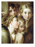 Five Angels Giclee Print by Parmigianino 