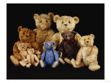 A Selection of Teddy Bears Giclee Print A Selection of Teddy Bears Giclee Print