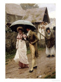 A Wet Sunday Morning, 1896 Gicléedruk van Edmund Blair Leighton A Wet Sunday Morning, 1896 Gicléedruk van Edmund Blair Leighton