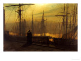 Home Again reproduction procédé giclée par John Atkinson Grimshaw