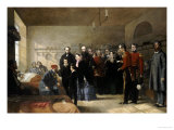Queen Victoria's First Visit to Her Wounded Soldiers Giclee Print by Jerry Barrett