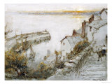 Clovelly Giclee Print by Albert Goodwin