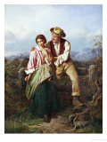 Rustic Courtship Giclee Print by William Henry Midwood