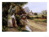 An Encounter on the Road reproduction procédé giclée par Thomas Walbourne