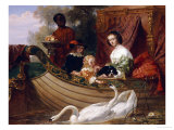 The Children of King Charles I reproduction procédé giclée par Frederick Goodall