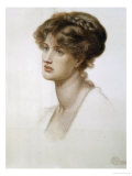 Portrait of Mrs. William J. Stillman, Nee Marie Spartali, Bust Length, 1869 reproduction procédé giclée par Dante Gabriel Rossetti
