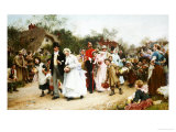 The Village Wedding Giclee Print by Samuel Luke Fildes