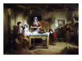 Home and the Homeless, 1856 Giclee Print by Thomas Faed