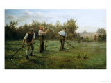 Mowing Clover, Late 19th Century Giclee Print by Arthur Verey