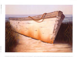 White Boat Posters by Karl Soderlund