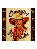 Cowgirl Hattitude Lámina giclée