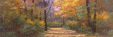 Autumn Road Panel Konst av Diane Romanello