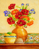 Salsa Poppies Posters by Pamela Gladding