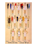 Yale Harvard Princeton Crews Giclee Print