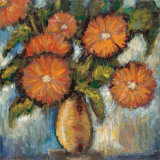 Orange Poppies I Print by Tina 